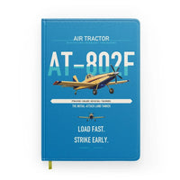 Thumbnail for Air Tractor AT-802F design on turquoise notebook