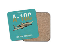 Thumbnail for A-10C Thunderbolt II design on turquoise 1 piece coaster