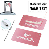 Thumbnail for Cebu Pacific Aluminum Airplane Luggage tag, Purple+ NAME