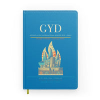 Thumbnail for Heydar Aliyev International Airport (GYD) design on turquoise notebook
