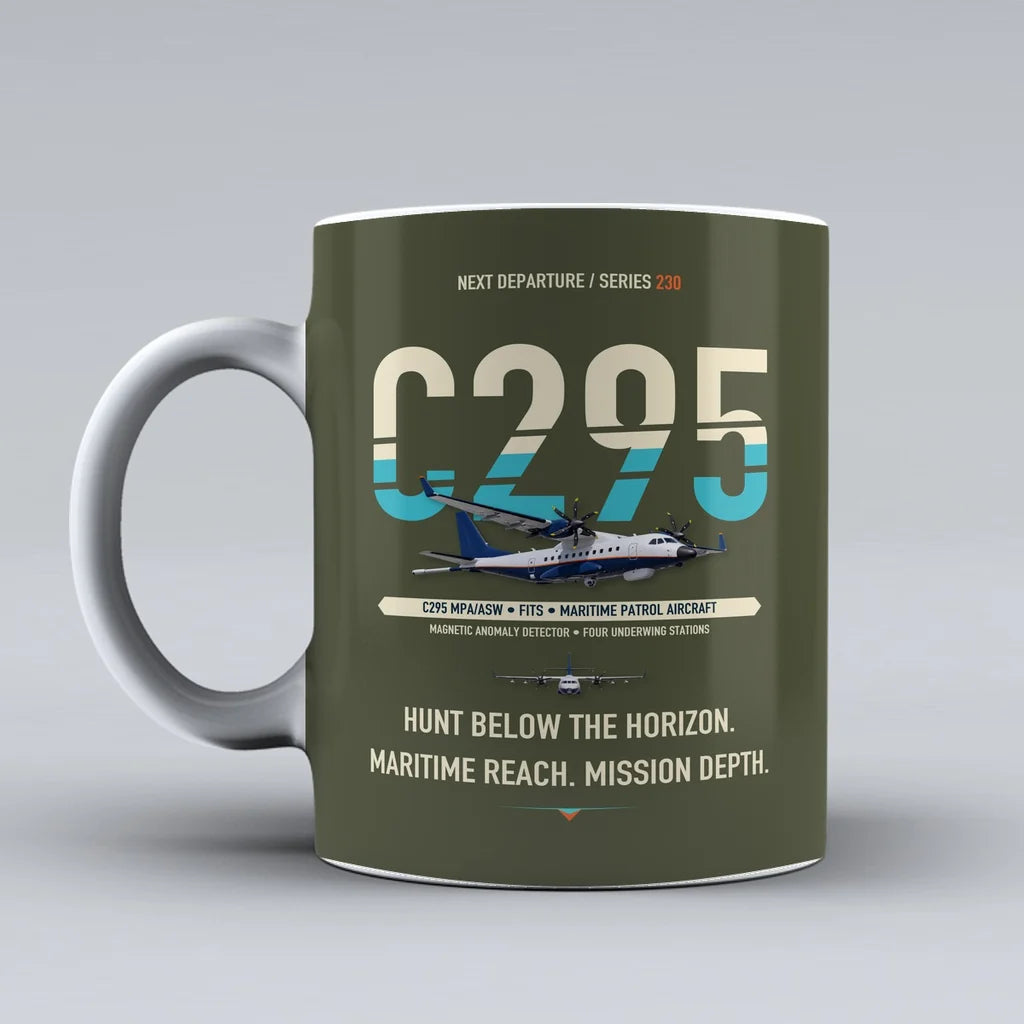 C295 MPA-ASW Mug design on green army airbus