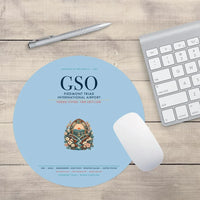 Thumbnail for Piedmont Triad International Airport (GSO) design on light blue round mouse pad