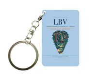 Thumbnail for Leon-Mba International Airport LBV — Libreville Key Chain design on light blue key chain