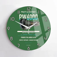 Thumbnail for PW6000 design on green no frame wall clock