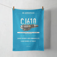 Thumbnail for CJ610 design on turquoise towel