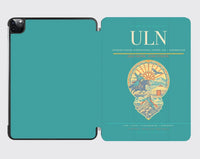 Thumbnail for Chinggis Khaan International Airport (ULN) design on turquoise ipad tablet case