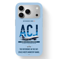 Thumbnail for Airbus ACJ320neo Case design on light blue iphone case