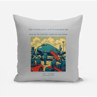 Thumbnail for VINTAGE G4453 - The Veteran's Last Walkaround - Designed Pillows design on lightgray
