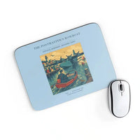 Thumbnail for VINTAGE G4278 - The Postmaster's Rowboat - Designed Mouse Pads design on lightblue rectangle