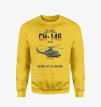 Thumbnail for Bell Canada CH-146 Griffon design on yellow sweatshirt