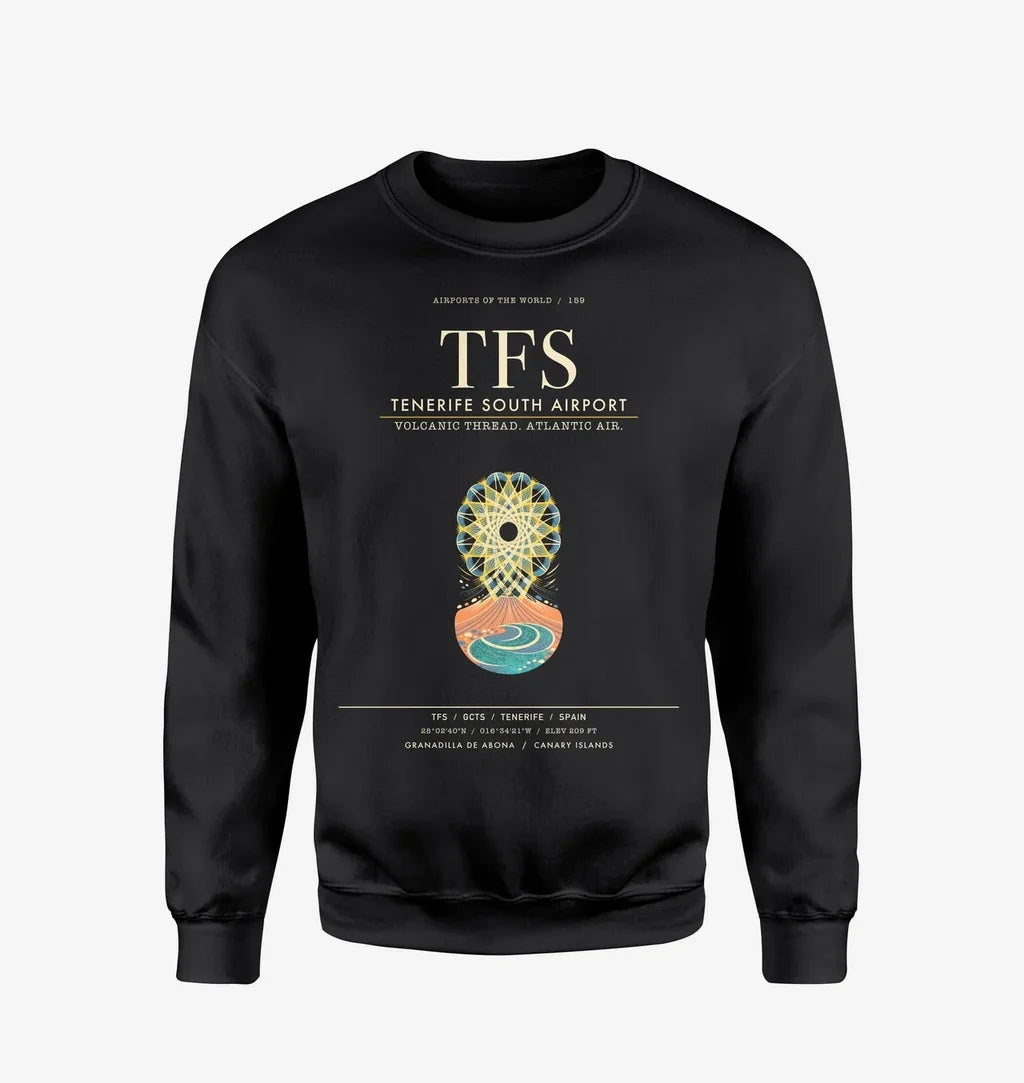 Tenerife South Airport TFS Sweatshirt - Black