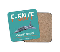 Thumbnail for F-5N F Adversary design on turquoise 1 piece coaster