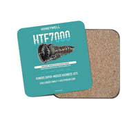 Thumbnail for HTF7000 design on turquoise 1 piece coaster