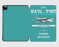 Thumbnail for Piper PA-34-220T Seneca V design on turquoise ipad tablet case