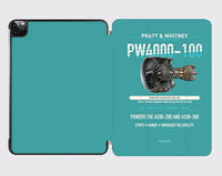 Thumbnail for PW4000-100 design on turquoise ipad tablet case