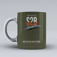 Thumbnail for Blackburn Buccaneer S2B design on green army ceramic mug, double-side print