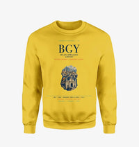 Thumbnail for Milan Bergamo Airport (BGY) design on yellow sweatshirt