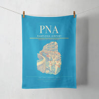 Thumbnail for Pamplona Airport (PNA) design on turquoise towel