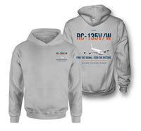 Thumbnail for RC-135V W Rivet Joint design on light gray double-side hoodie, double-side print
