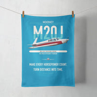 Thumbnail for Mooney M20J 201 design on turquoise towel
