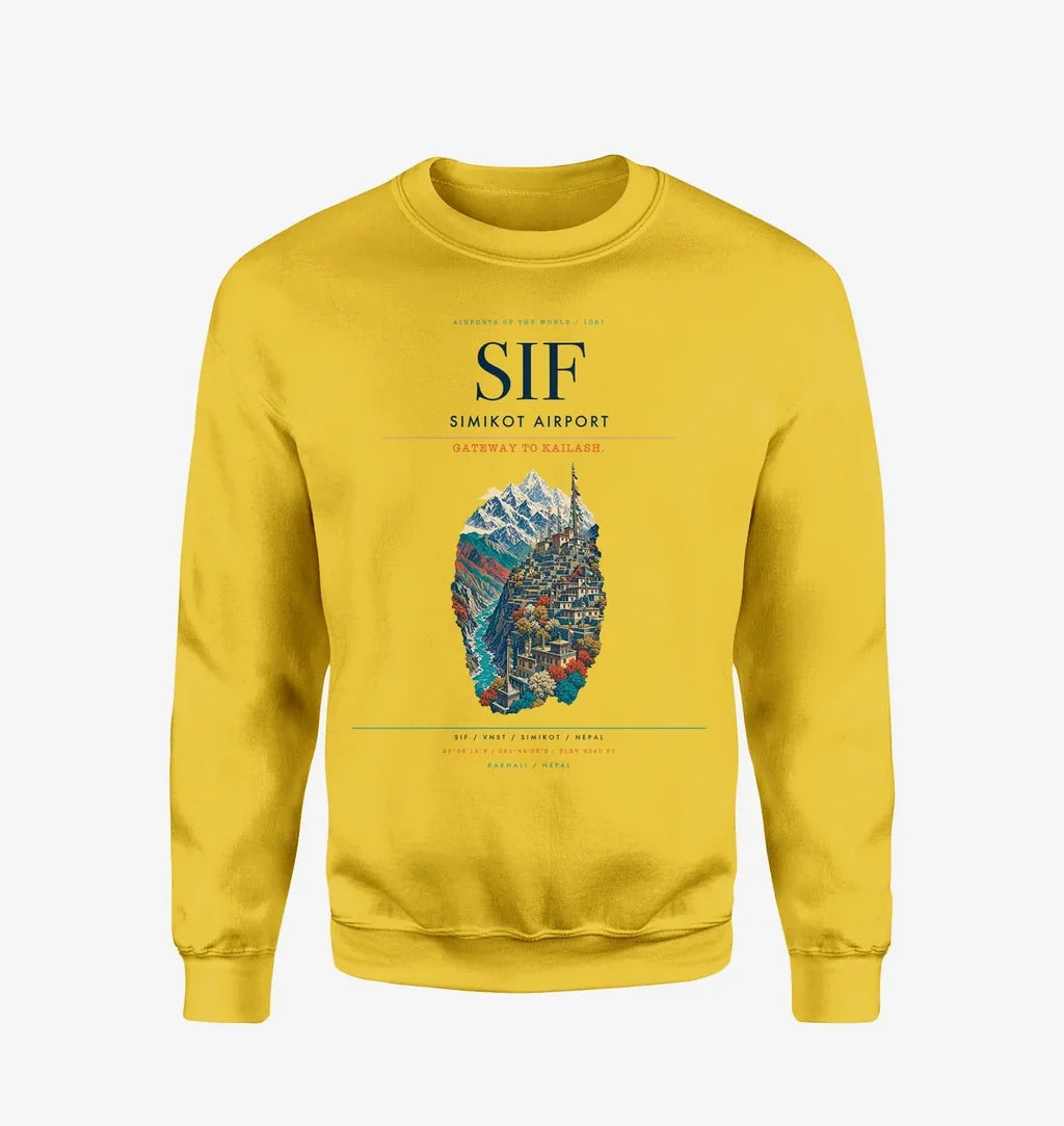 Simikot Airport SIF Sweatshirt - Yellow