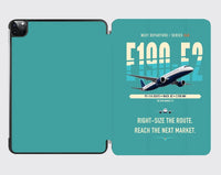 Thumbnail for Embraer E190-E2 design on turquoise ipad tablet case