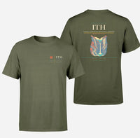 Thumbnail for Ithaca Tompkins Regional Airport (ITH) design printed on green army double-side t-shirt