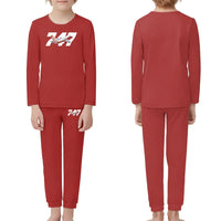Thumbnail for Super Boeing 747 Intercontinental children pajamas - Red