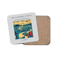 Thumbnail for The Tailwheel School - Designed Coasters design on light gray 1-piece