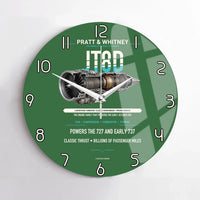 Thumbnail for JT8D design on green no frame wall clock