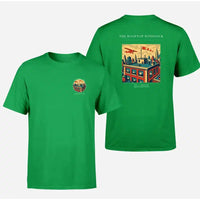 Thumbnail for VINTAGE G4312 - The Rooftop Windsock - Double-Side T-Shirt design on green double side t shirt