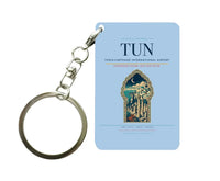 Thumbnail for Tunis-Carthage International Airport TUN Key Chain design on light blue key chain