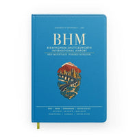 Thumbnail for Birmingham-Shuttlesworth International Airport (BHM) design on turquoise notebook