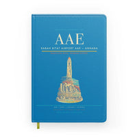 Thumbnail for Rabah Bitat Airport (AAE) design on turquoise notebook