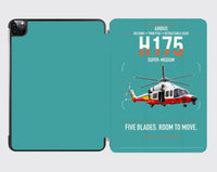 Thumbnail for Airbus H175 design on turquoise ipad tablet case