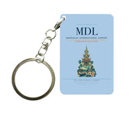Thumbnail for Mandalay International Airport MDL Key Chain design on light blue key chain