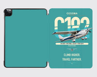 Thumbnail for Cessna 182 Skylane design on turquoise ipad tablet case