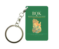 Thumbnail for Brunswick Golden Isles Airport (BQK) design on green key chain