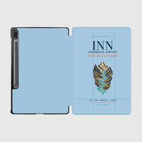 Thumbnail for Innsbruck Airport (INN) design on light blue samsung tablet tablet case