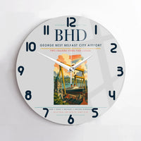 Thumbnail for George Best Belfast City Airport BHD Wall-Clock No-Frame - Light Gray