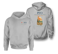 Thumbnail for Paphos International Airport (PFO) design on light gray double-side hoodie
