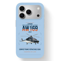 Thumbnail for Leonardo AW169 design on light blue magsafe iphone case, for iPhone 17 Pro