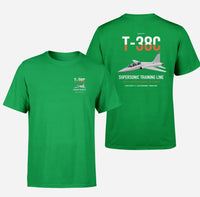 Thumbnail for T-38C Talon design on green double-side t-shirt, double-side print