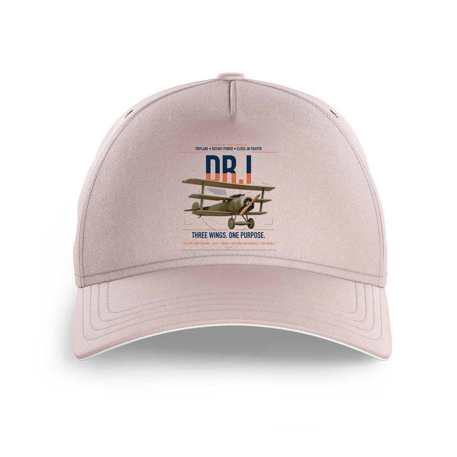 Fokker Dr.I design on pink printed hat