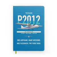 Thumbnail for Tecnam P2012 Traveller design on turquoise notebook