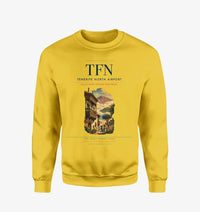 Thumbnail for Tenerife North Airport (TFN) design on yellow sweatshirt