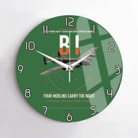Thumbnail for Avro Lancaster B I design on green no frame wall clock
