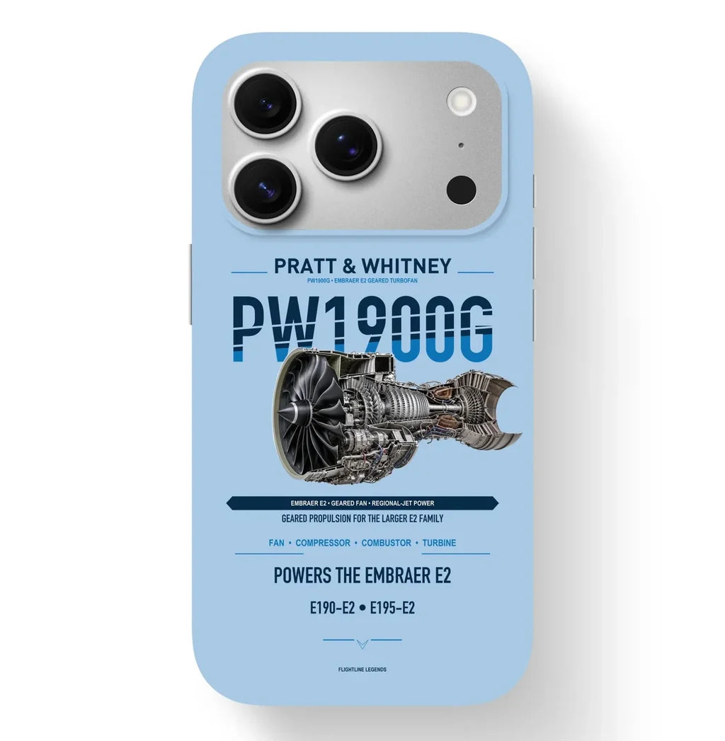 PW1900G Case design on light blue iphone case
