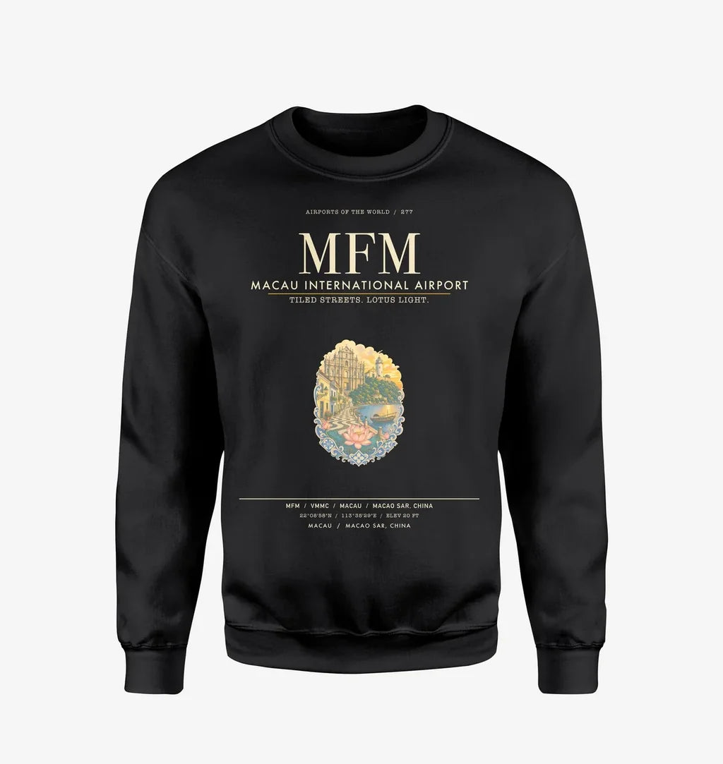 Macau International Airport MFM Sweatshirt - Black