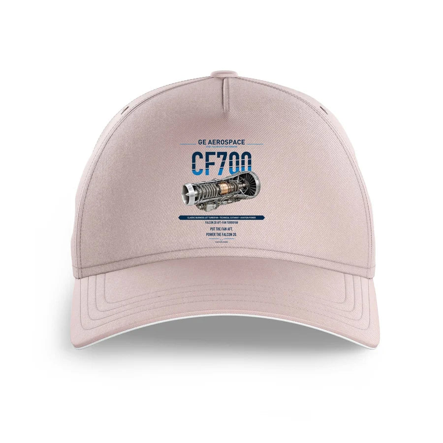 CF700 design on pink printed hat